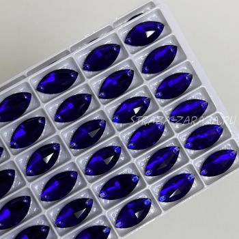 DeLuxe Пришивные Стразы Cobalt Наветта 7*15 мм