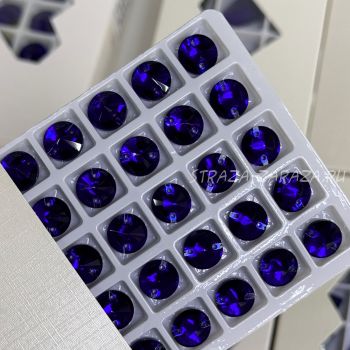 DeLuxe Пришивные Стразы Cobalt Риволи 10 мм