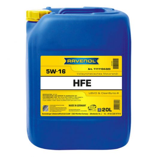 Ravenol HFE 5W-16, 20л