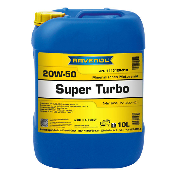 Ravenol Super Turbo 20W-50, 10л