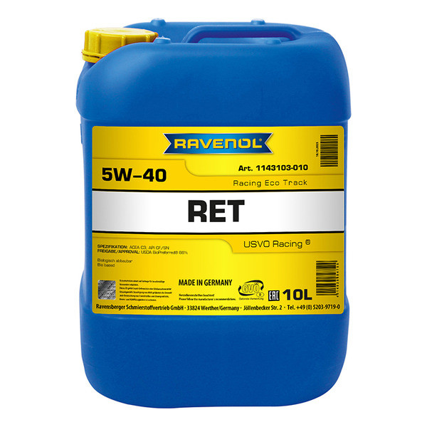 Ravenol Eco Track RET 5W-40, 10л