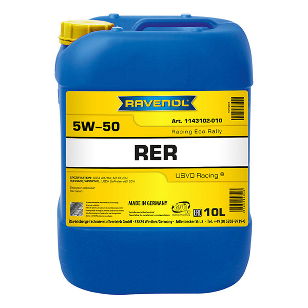 Ravenol Racing Eco Rally RER 5W-50, 10л
