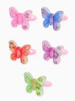 Кольцо «Выбражулька» бабочка, форма МИКС, цветное, безразмерное