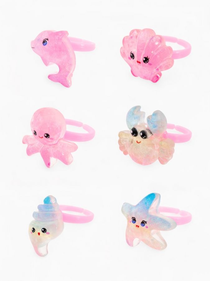 Кольцо «Выбражулька» морские жители, форма МИКС, цветное, безразмерное