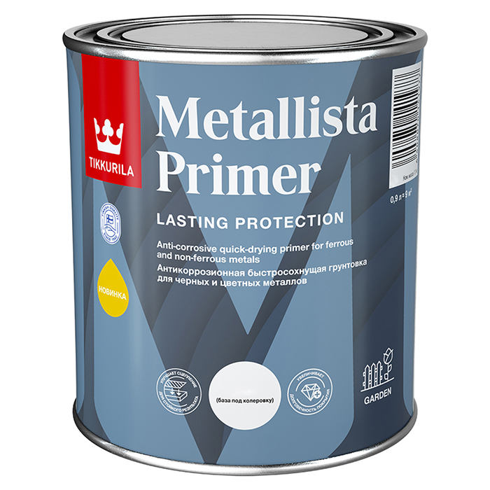 Tikkurila Metallista Primer антикоррозионная грунтовка база C 0.9л