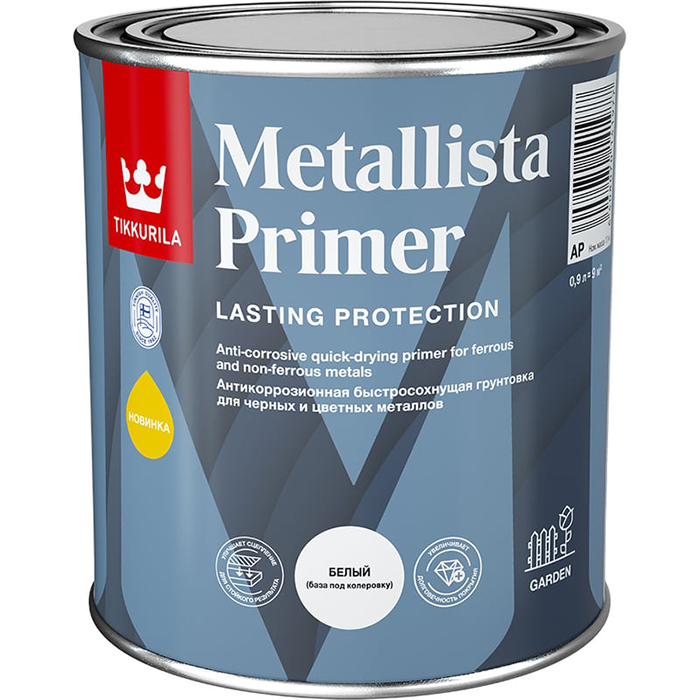 Tikkurila Metallista Primer антикоррозионная грунтовка база А 0.9л