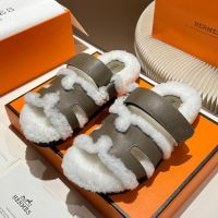 Босоножки меховые HERMES Premium Босоножки меховые HERMES Premium
