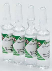 ГСО ионов железа (III) с концентрацией 10 г/л и фон-азотной кислотой 1М (5 мл) (ГСО 8213-2002)