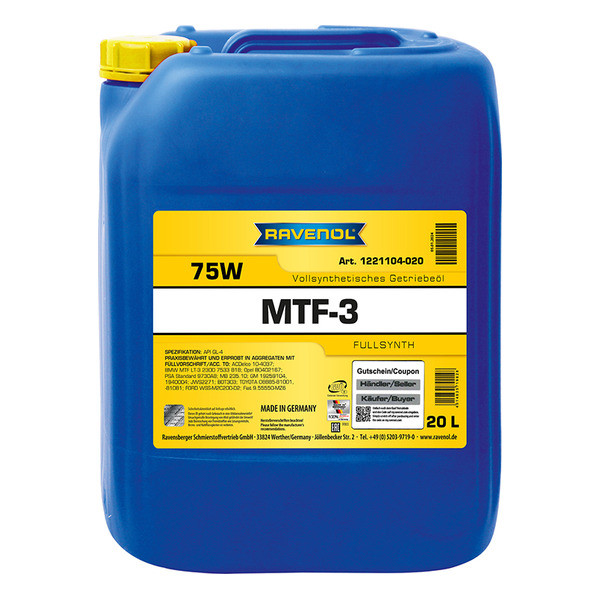 Ravenol MTF-3 75W, 20л