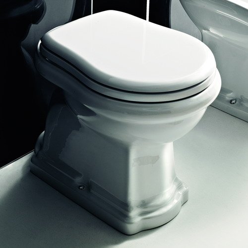 Унитаз приставной Kerasan Retro 1011 выпуск в стену цена от 38 350 ₽ Фото Унитаз приставной Kerasan Retro 1011 выпуск в стену