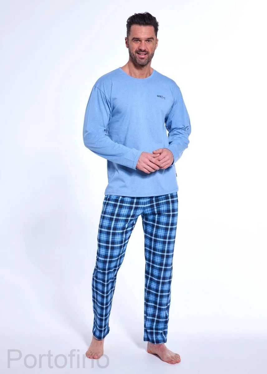 124-188 пижама мужские  длинный рукав Cornette