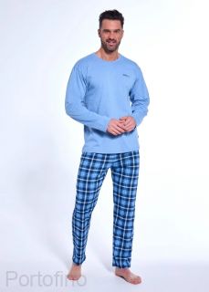 124-188 пижама мужские длинный рукав Cornette
