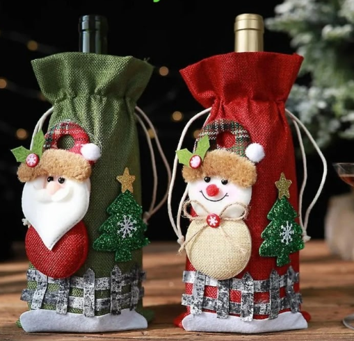 Чехол для бутылки новогодний 50206