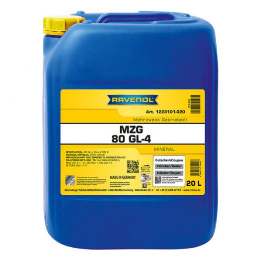 Ravenol Getriebeoel MZG SAE 80, 20л