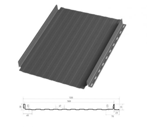 Фальцевая панель Aquaclick Силуэт-8, PE