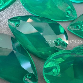 Глянцевые Прозрачные Пластиковые Стразы Emerald Капля 13*22 мм