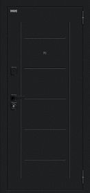 Входная Дверь Bravo Борн/SBlack Букле черное/Cappuccino Melinga 960x2050мм Левое Открывание / Браво.