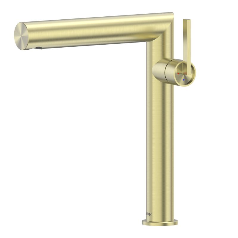 Смеситель ABBER Perfekte 316 AF8A11BG-L для раковины, золото брашированное