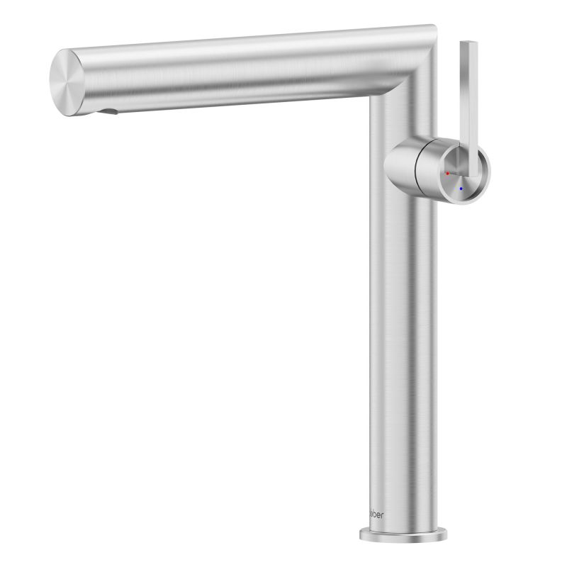Смеситель ABBER Perfekte 316 AF8A11BST-L для раковины, сталь брашированная