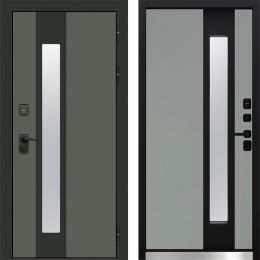 Входная дверь Termo-door Арктика Графит - Серая с терморазрывом и стеклопакетом