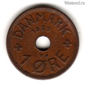 Дания 1 эре 1937 N-GJ