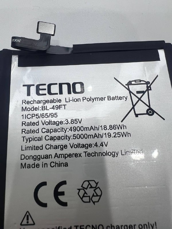 Tecno BL-49FT АКБ аккумулятор оригинал с разбора