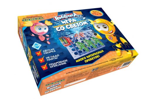 Электронный конструктор ЗНАТОК Роботята "Игра со светом"