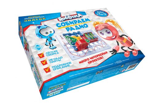 Электронный конструктор ЗНАТОК Роботята "Собираем радио"