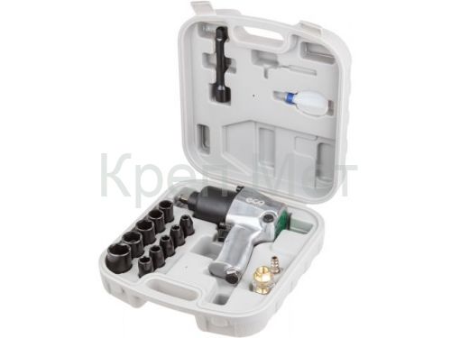 Пневмогайковерт 1/2" ECO AIW-610 с лубрикатором и головками