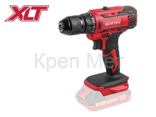 Аккум. дрель-шуруповерт WORTEX BD 1820-1 Li в кор. ALL1 SOLO 18 В, 30 Н*м, БЗП(мет.) 13 мм