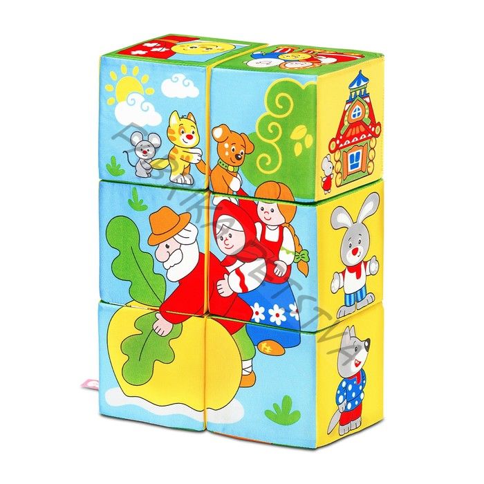 Мягкие кубики «Сказки в картинках», набор