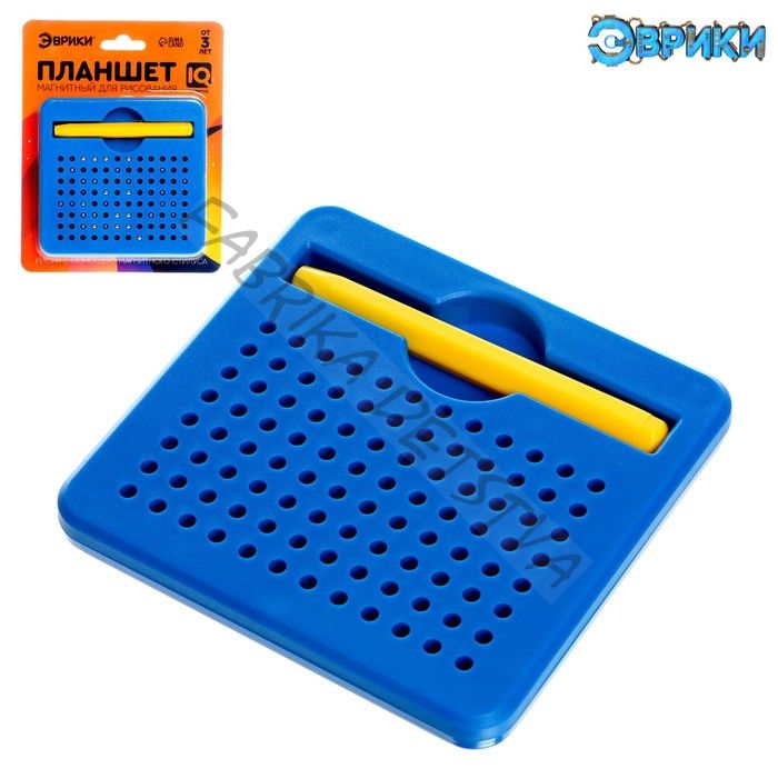 Планшет магнитный для рисования, 96 отверстий, синий