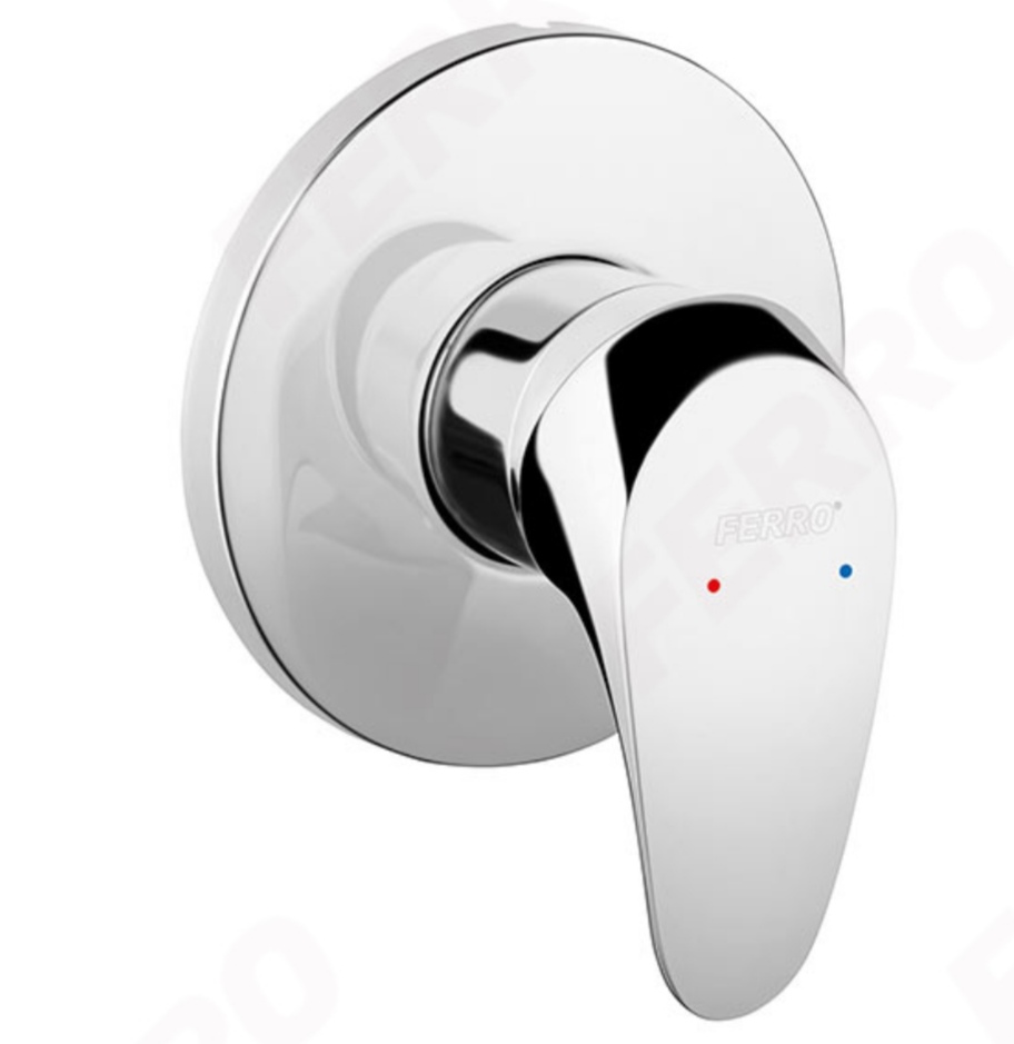 Ferro One - 1 çıxışlı Suvaqaltı Qarışdırıcı, Xrom