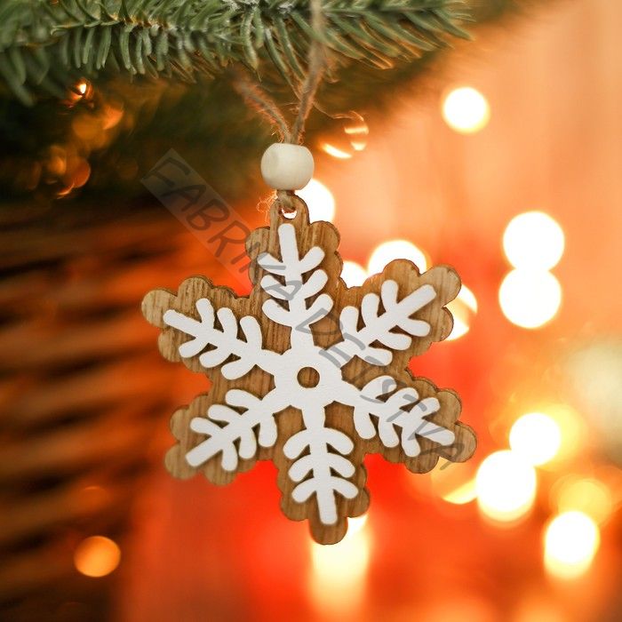 Елочная игрушка «Снежинка»