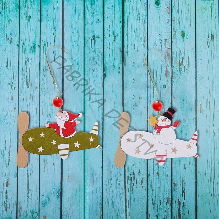 Елочная игрушка «Весёлый вертолёт», МИКС