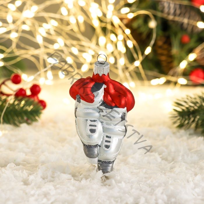 Ёлочная игрушка «Коньки» h=14 см