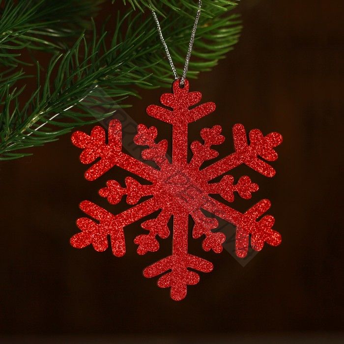 Елочная игрушка «Снежный блеск», МИКС