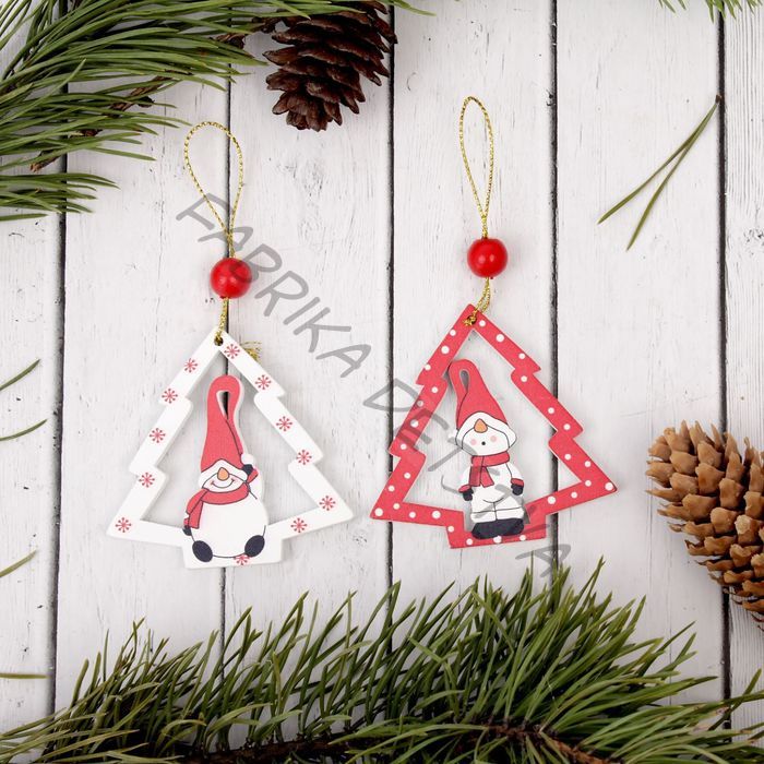 Елочная игрушка «Забавный снеговичок», МИКС