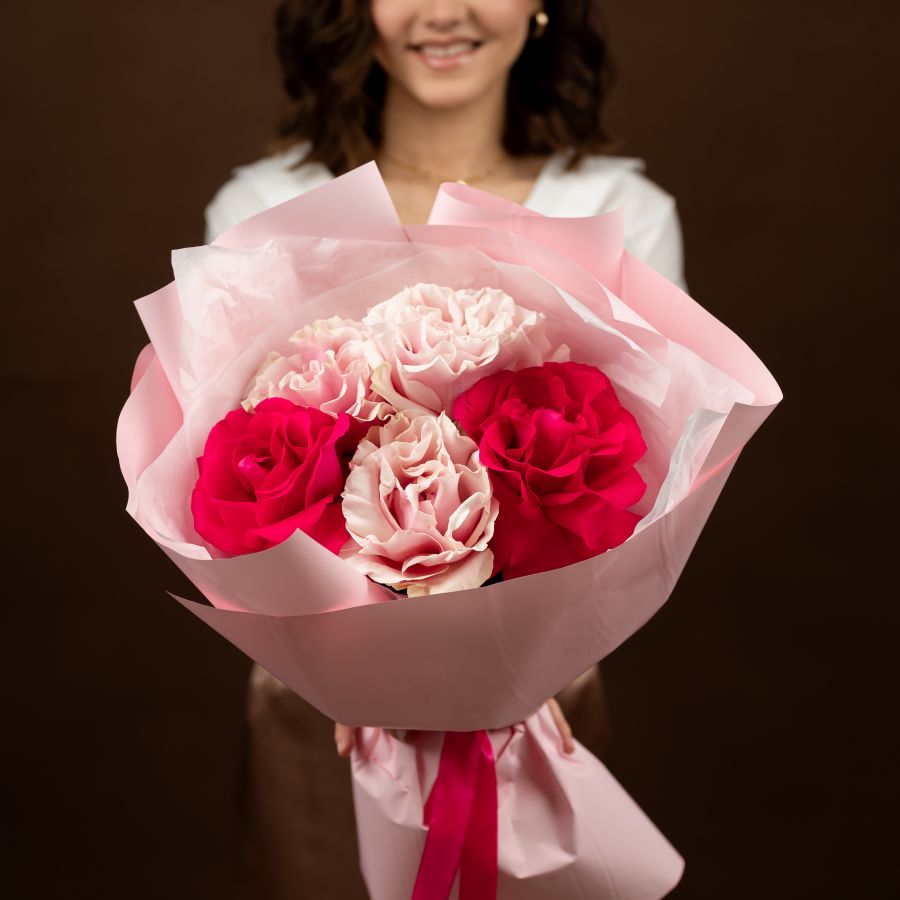 5 французских роз микс