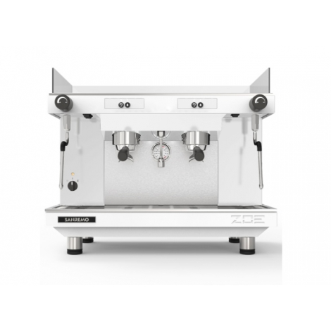 Кофемашина Sanremo Zoe SAP (полуавтомат) 2 высокие гр. белая