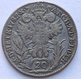 Император Иосиф II 20 крейцеров Австрия 1782