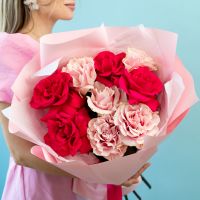 9 французских роз микс