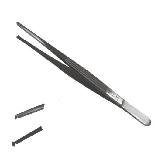 Пинцет хирургический 180 мм GF-06-25018 прямой  1x2 зубый