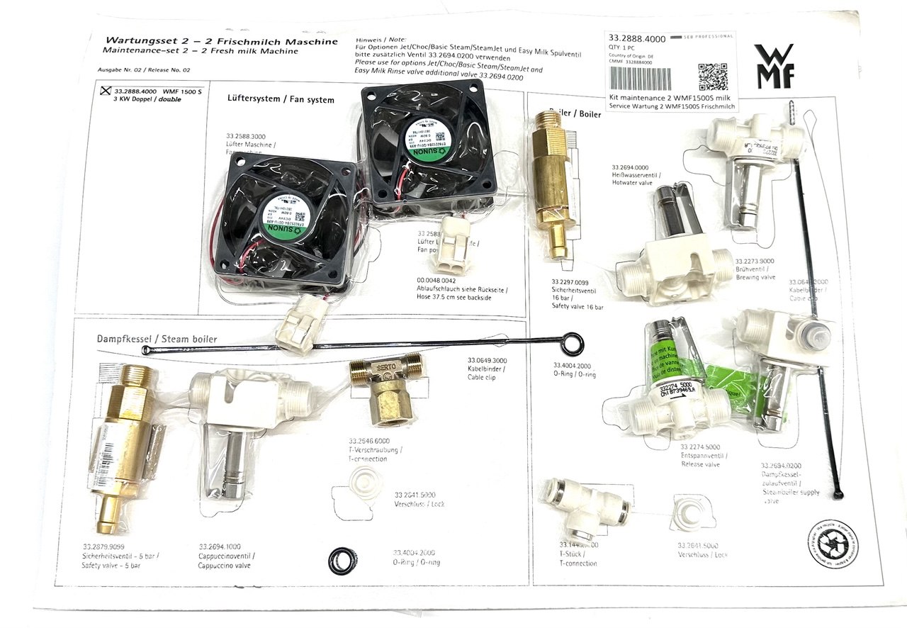 33.2888.4000 Kit maintenance 2 WMF1500S milk