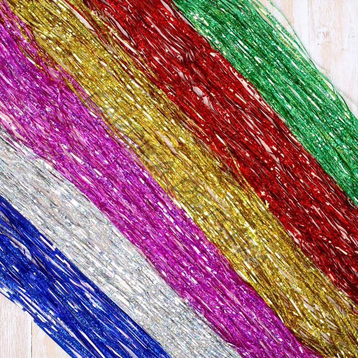 Дождик новогодний «Зимнее волшебство. Блеск», L - 145 см, МИКС (10 штук)