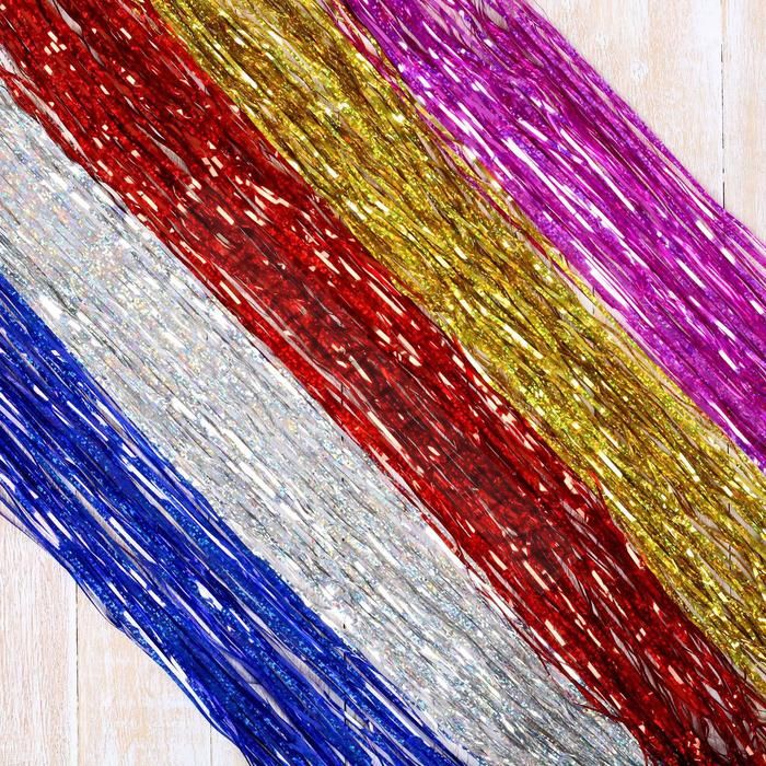 Дождик новогодний «Зимнее волшебство. Блеск», L - 100 см, МИКС (10 штук)