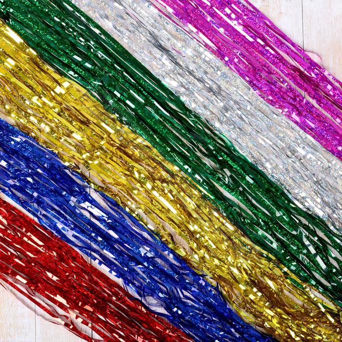 Дождик новогодний «Зимнее волшебство. Блеск», L - 180 см, МИКС (10 штук)