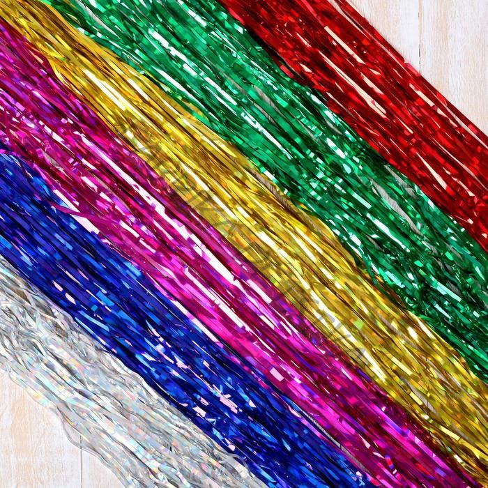 Дождик новогодний «Зимнее волшебство. Глянец», L - 150 см, МИКС (10 штук)