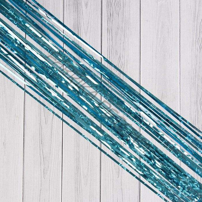 Дождик новогодний «Зимнее волшебство. Мерцание звёзд», b - 9 см, L - 150 см, синий (10 штук)