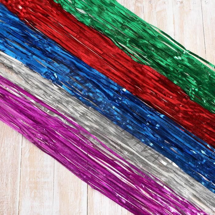 Дождик новогодний «Зимнее волшебство. Матовый», L - 180 см, МИКС (10 штук)